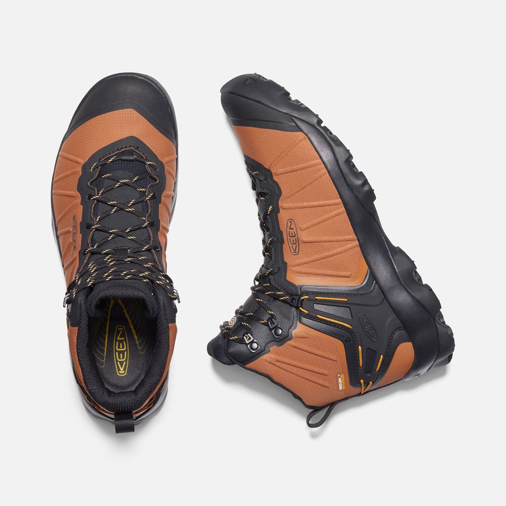 Bottes de Randonnée Keen Homme Orange/Noir | Venture Mid Waterproof | ZPFOH-4097